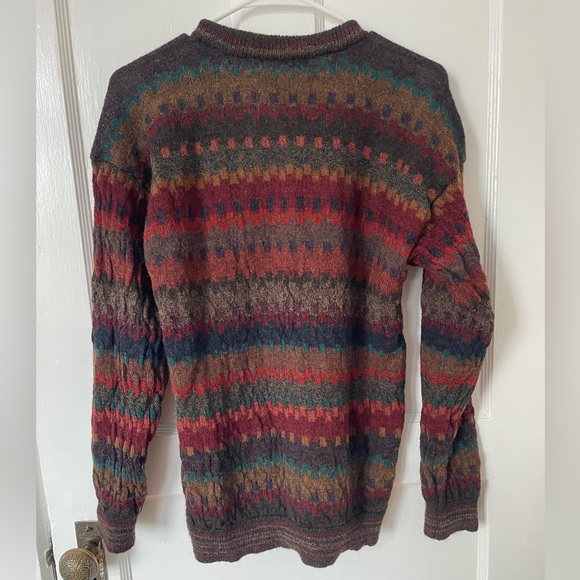 Norm Thompson Vintage Alpaca Wool Grandpa Pullover Sweater Retro 80's Cosby MD - Picture 2 of 15